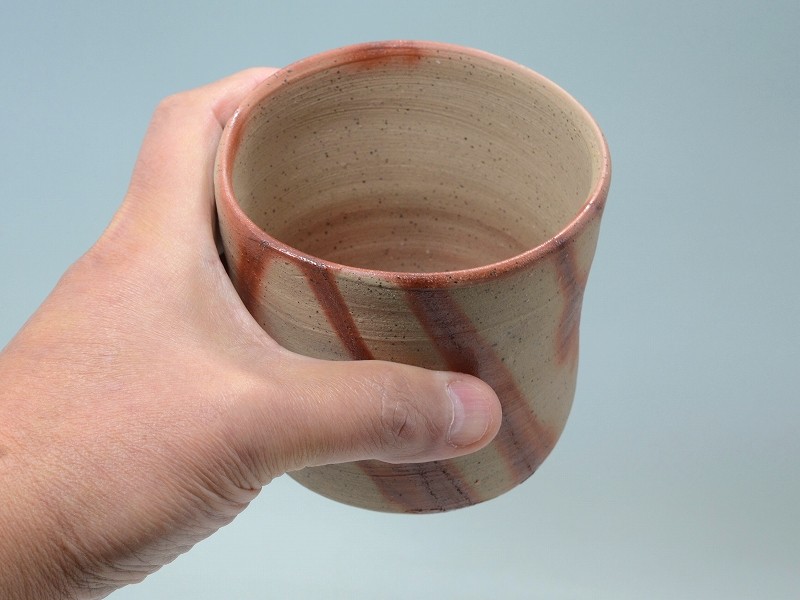 25165]火襷大湯呑（高力芳照）｜備前焼わかくさ